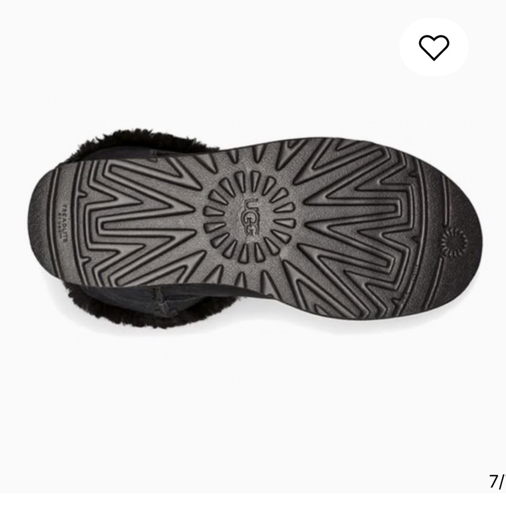 UGG‎ Mini Bailey Bow Glimmer Black Boots - Picture 8 of 14